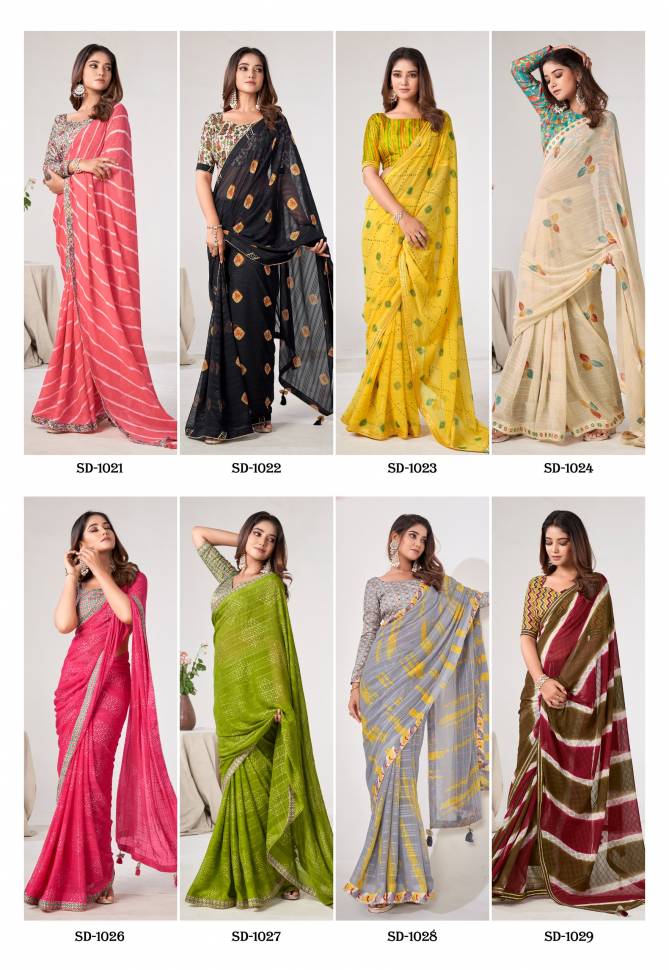 Saadi Vol 3 By Stavan Georgette Fancy Weaving Saree Suppliers In India